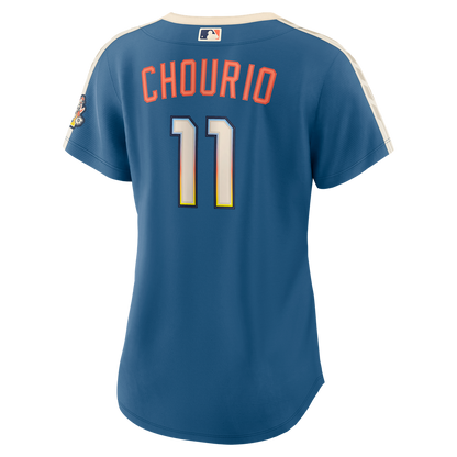 Milwaukee Brewers Jackson Chourio Nike Women's 2026 City Connect Stadium Jersey - Mineral Blue MLB Team Jersey Baseball Fan Apparel