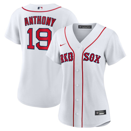 Boston Red Sox Roman Anthony Nike Women's Home Replica Jersey - White MLB Team Jersey Baseball Fan Apparel