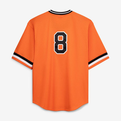 Baltimore Orioles Cal Ripken Jr. Profile Big & Tall Cooperstown Mesh Batting Practice Jersey - Orange MLB Team Jersey Baseball Fan Apparel