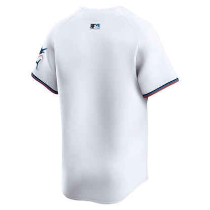 Miami Marlins Nike Home Limited Jersey - White MLB Team Jersey Baseball Fan Apparel
