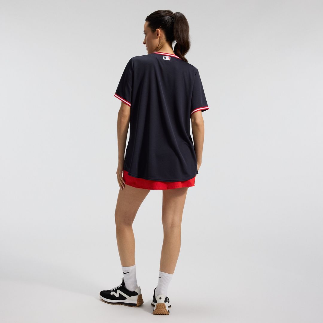 Cleveland Guardians Nike Women's Alternate Replica Jersey - Navy MLB Team Jersey Baseball Fan Apparel
