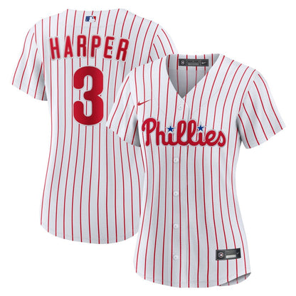Philadelphia Phillies Bryce Harper Nike Women's Home Replica Player Jersey - White MLB Team Jersey Baseball Fan Apparel