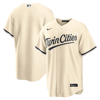 Minnesota Twins Nike Alternate Replica Jersey - Cream MLB Team Jersey Baseball Fan Apparel
