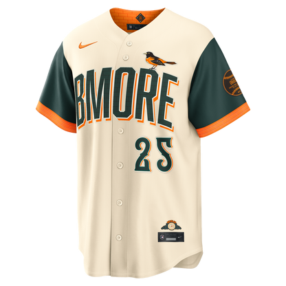 Baltimore Orioles Pete Alonso Nike 2026 City Connect Stadium Jersey - Cream MLB Team Jersey Baseball Fan Apparel