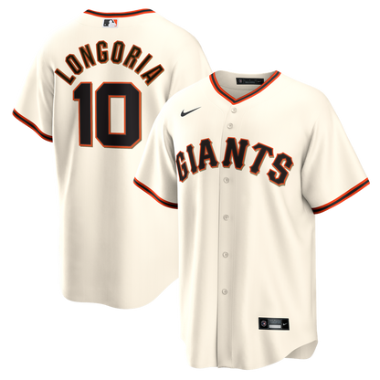 San Francisco Giants Evan Longoria Nike Home Retired Player Replica Jersey - Cream MLB Team Jersey Baseball Fan Apparel