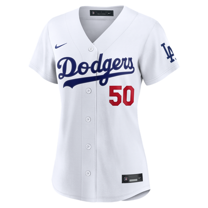 Los Angeles Dodgers Mookie Betts Nike Women's Home Stadium Jersey - White MLB Team Jersey Baseball Fan Apparel