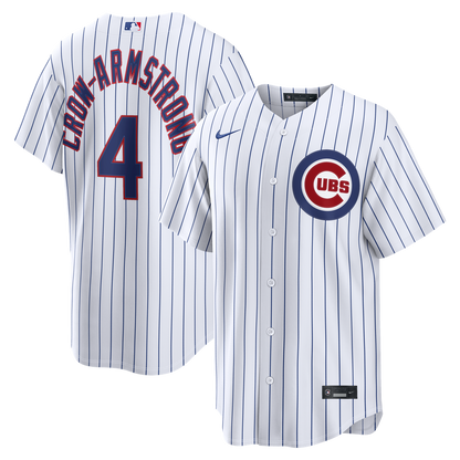 Chicago Cubs Pete Crow - Armstrong Nike Home Replica Jersey - White MLB Team Jersey Baseball Fan Apparel
