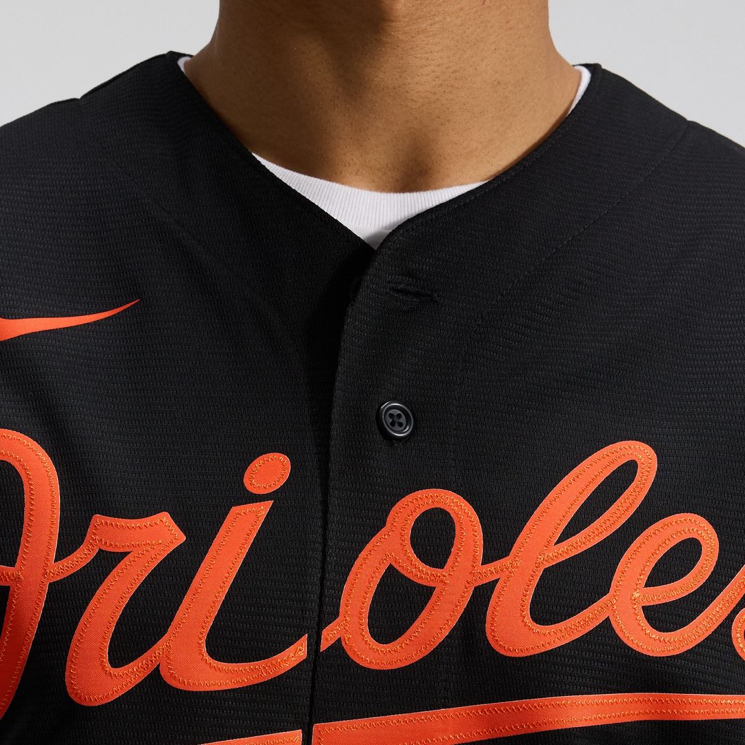 Baltimore Orioles Nike Alternate Replica Team Jersey - Black MLB Team Jersey Baseball Fan Apparel