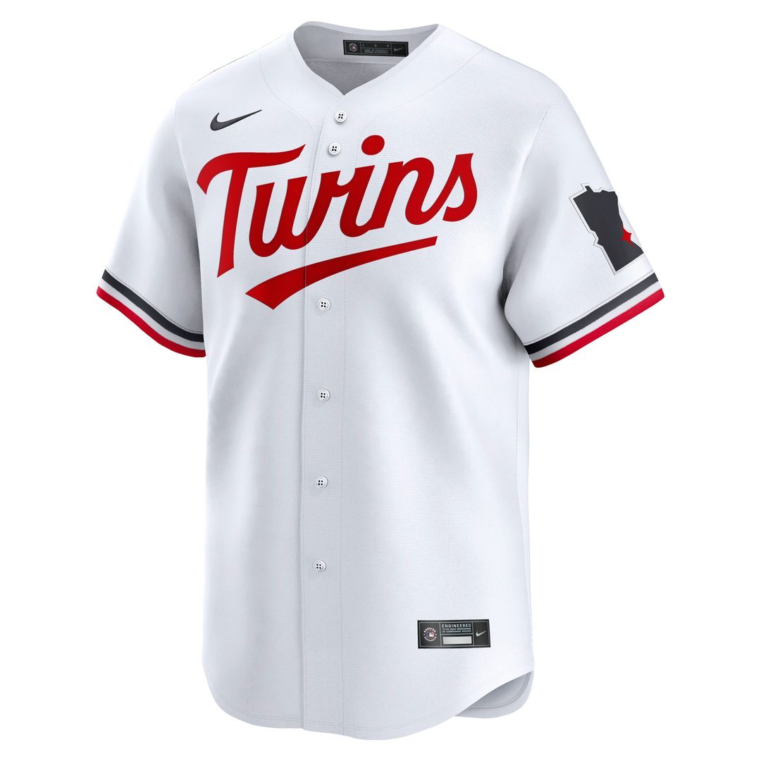 Minnesota Twins Nike Home Limited Jersey - White MLB Team Jersey Baseball Fan Apparel