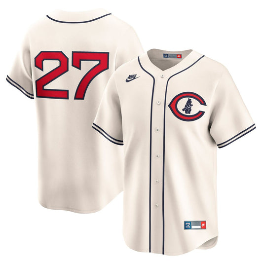 Chicago Cubs Seiya Suzuki Nike Throwback Cooperstown Limited Jersey - Cream MLB Team Jersey Baseball Fan Apparel