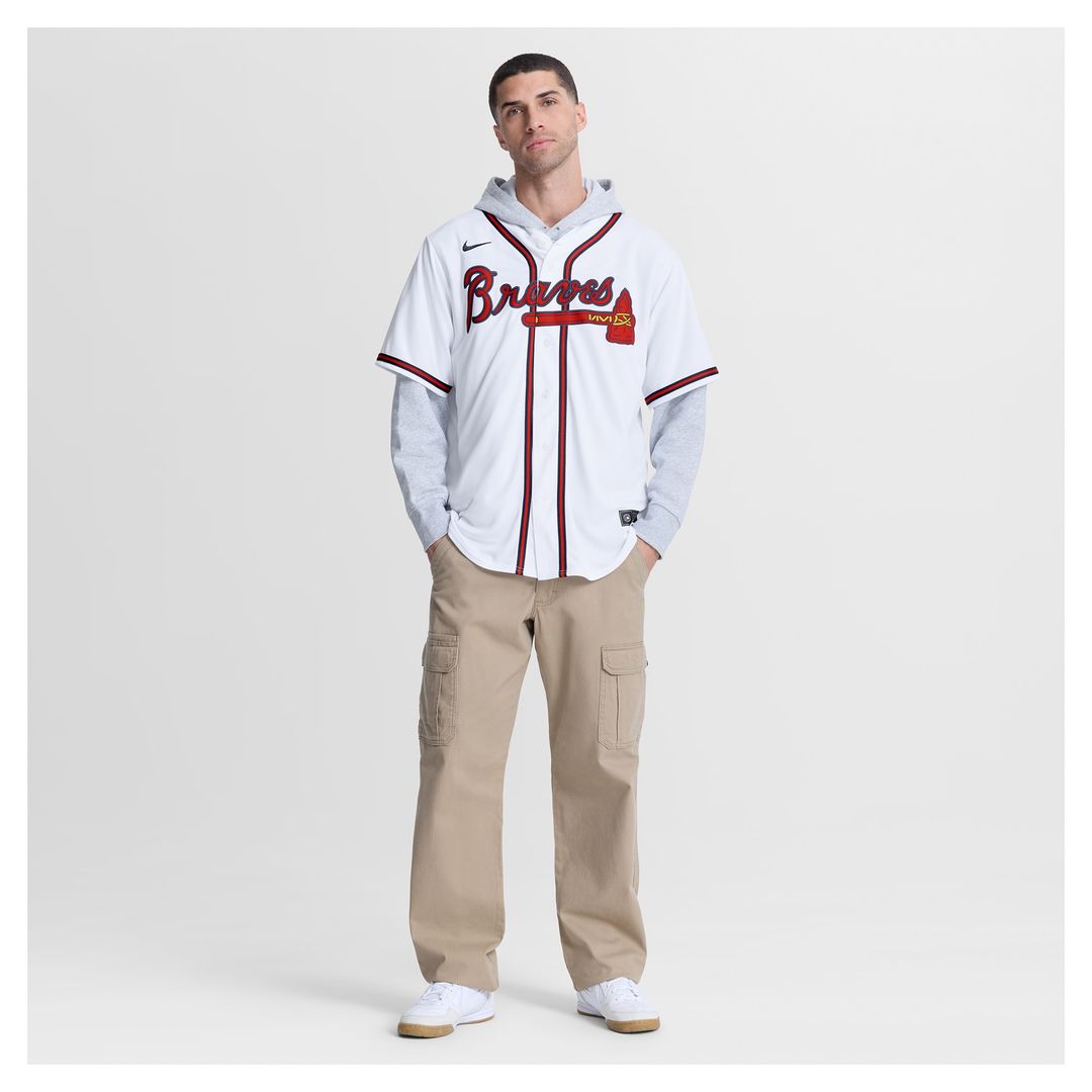 Atlanta Braves Mauricio Dubón Nike Home Replica Jersey - White MLB Team Jersey Baseball Fan Apparel