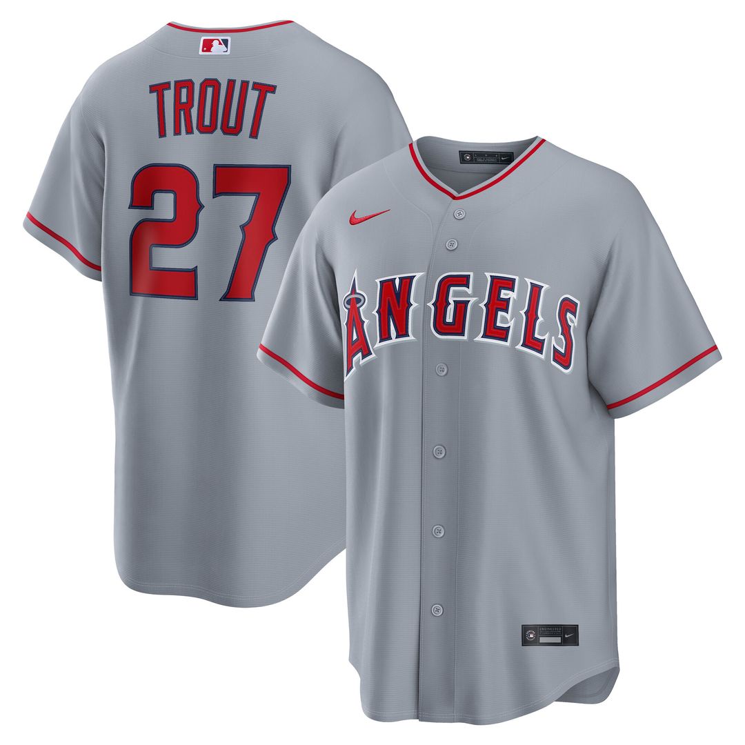 Los Angeles Angels Mike Trout Nike Alternate Replica Jersey - Red MLB Team Jersey Baseball Fan Apparel