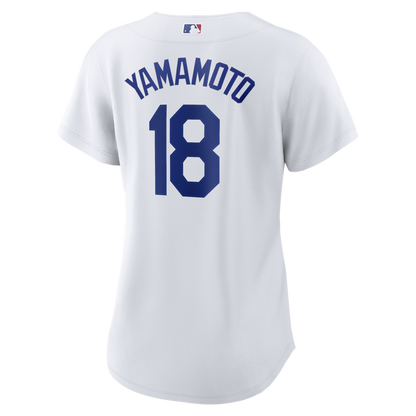 Los Angeles Dodgers Yoshinobu Yamamoto Nike Women's Replica Jersey - White MLB Team Jersey Baseball Fan Apparel
