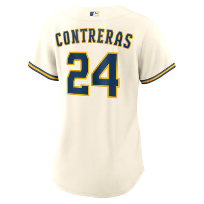 Milwaukee Brewers William Contreras Nike Women's Home Replica Jersey - Cream MLB Team Jersey Baseball Fan Apparel