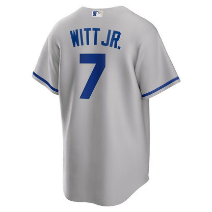 Kansas City Royals Bobby Witt Jr. Nike Road Replica Jersey - Gray MLB Team Jersey Baseball Fan Apparel
