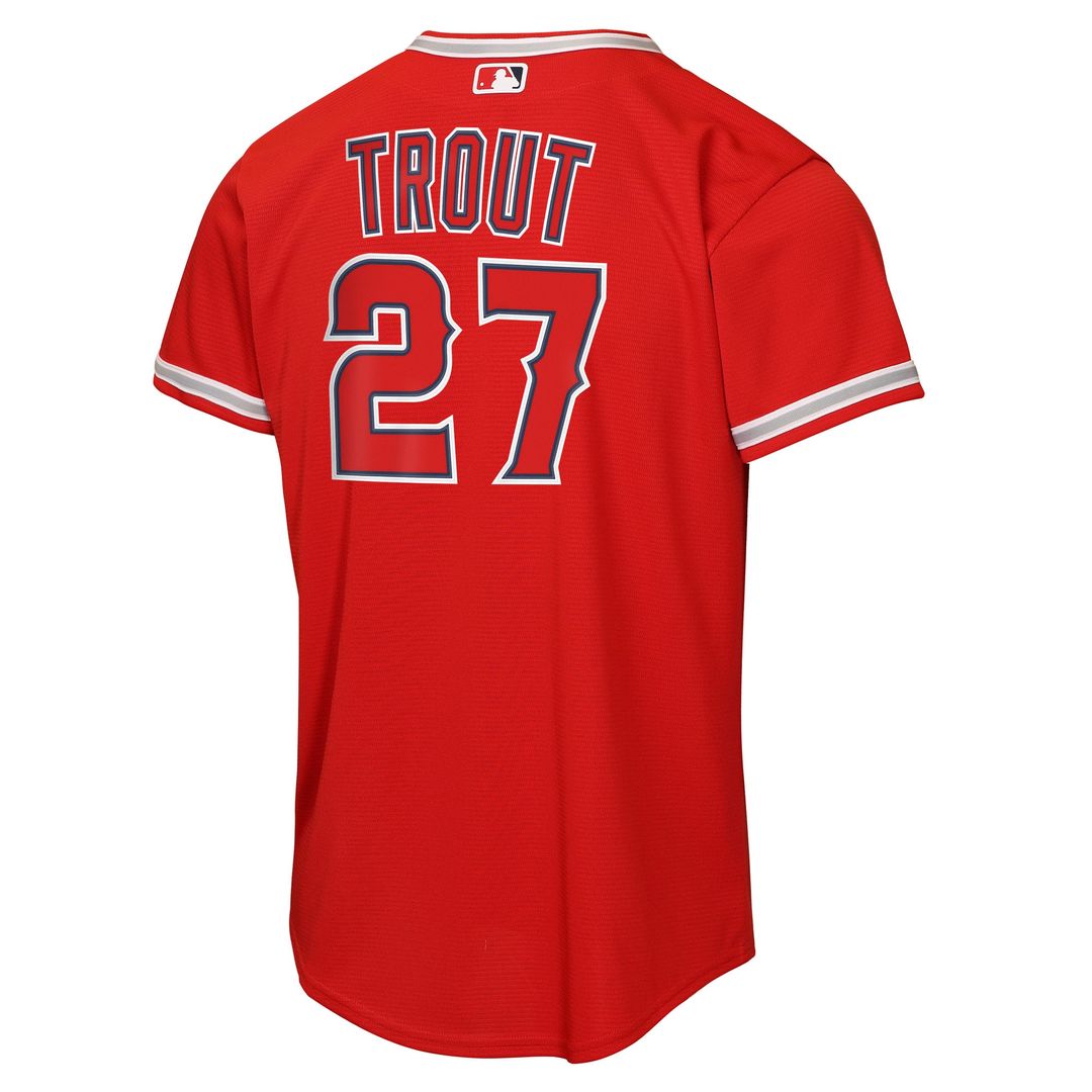 Los Angeles Angels Mike Trout Nike Youth Alternate Replica Jersey - Red MLB Team Jersey Baseball Fan Apparel