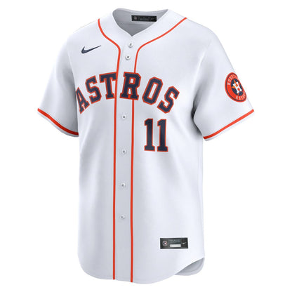 Houston Astros Cam Smith #11 Nike Home Limited Player Jersey - White MLB Team Jersey Baseball Fan Apparel