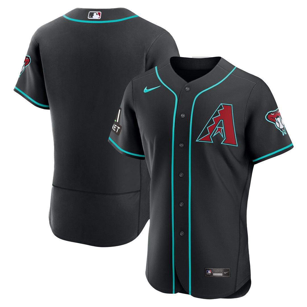 Arizona Diamondbacks Nike Home Sponsor Patch Authentic Jersey - Cream MLB Team Jersey Baseball Fan Apparel