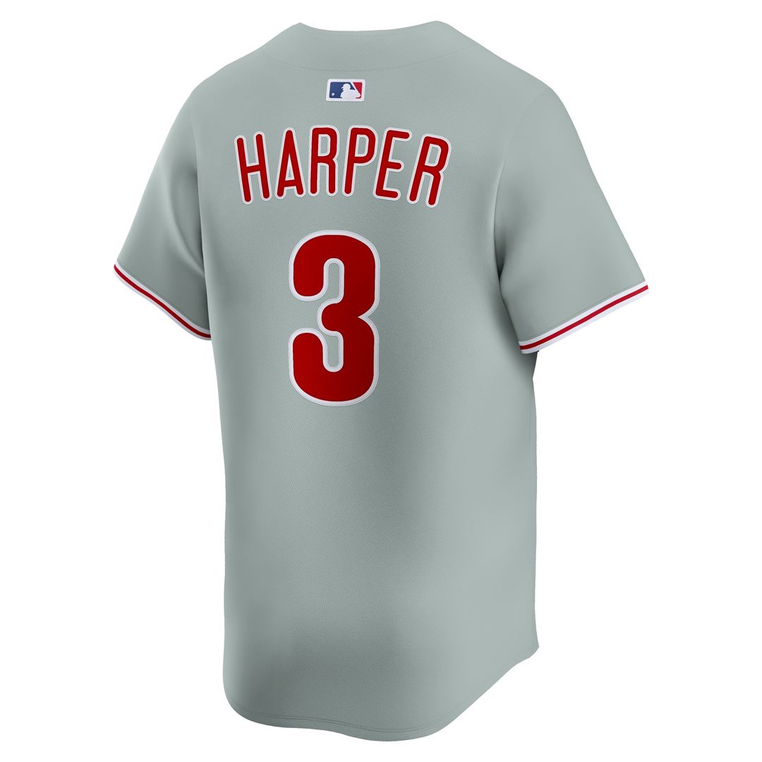 Philadelphia Phillies Bryce Harper Nike Alternate Limited Player Jersey - Light Blue MLB Team Jersey Baseball Fan Apparel