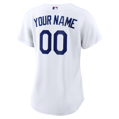 Los Angeles Dodgers Nike Women's Home Replica Custom Jersey - White MLB Team Jersey Baseball Fan Apparel
