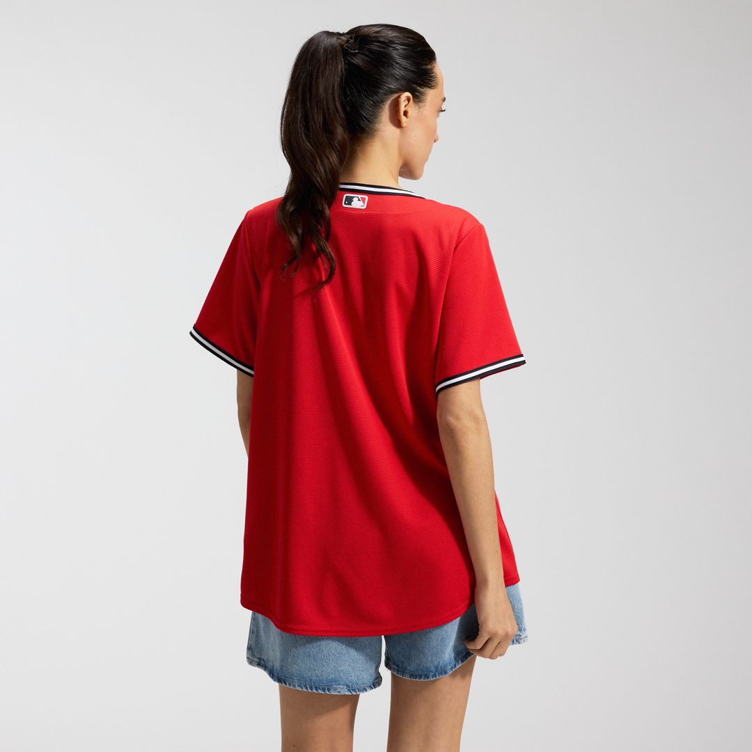 Cleveland Guardians Nike Women's Alternate 2 Replica Jersey - Red MLB Team Jersey Baseball Fan Apparel