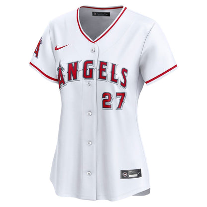 Los Angeles Angels Mike Trout Nike Women's Home Limited Player Jersey - White MLB Team Jersey Baseball Fan Apparel