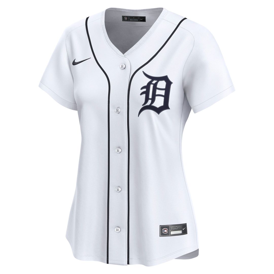 Detroit Tigers Nike Women's Home Limited Jersey - White MLB Team Jersey Baseball Fan Apparel
