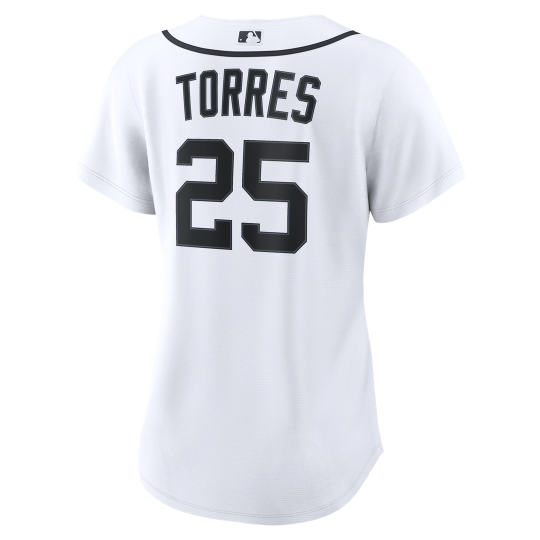 Detroit Tigers Gleyber Torres Nike Women's Home Replica Jersey - White MLB Team Jersey Baseball Fan Apparel