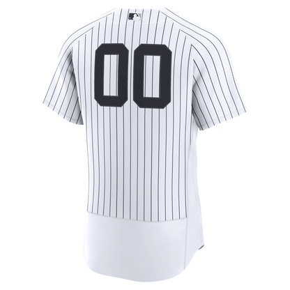 New York Yankees Nike Home Authentic Custom Jersey - White MLB Team Jersey Baseball Fan Apparel