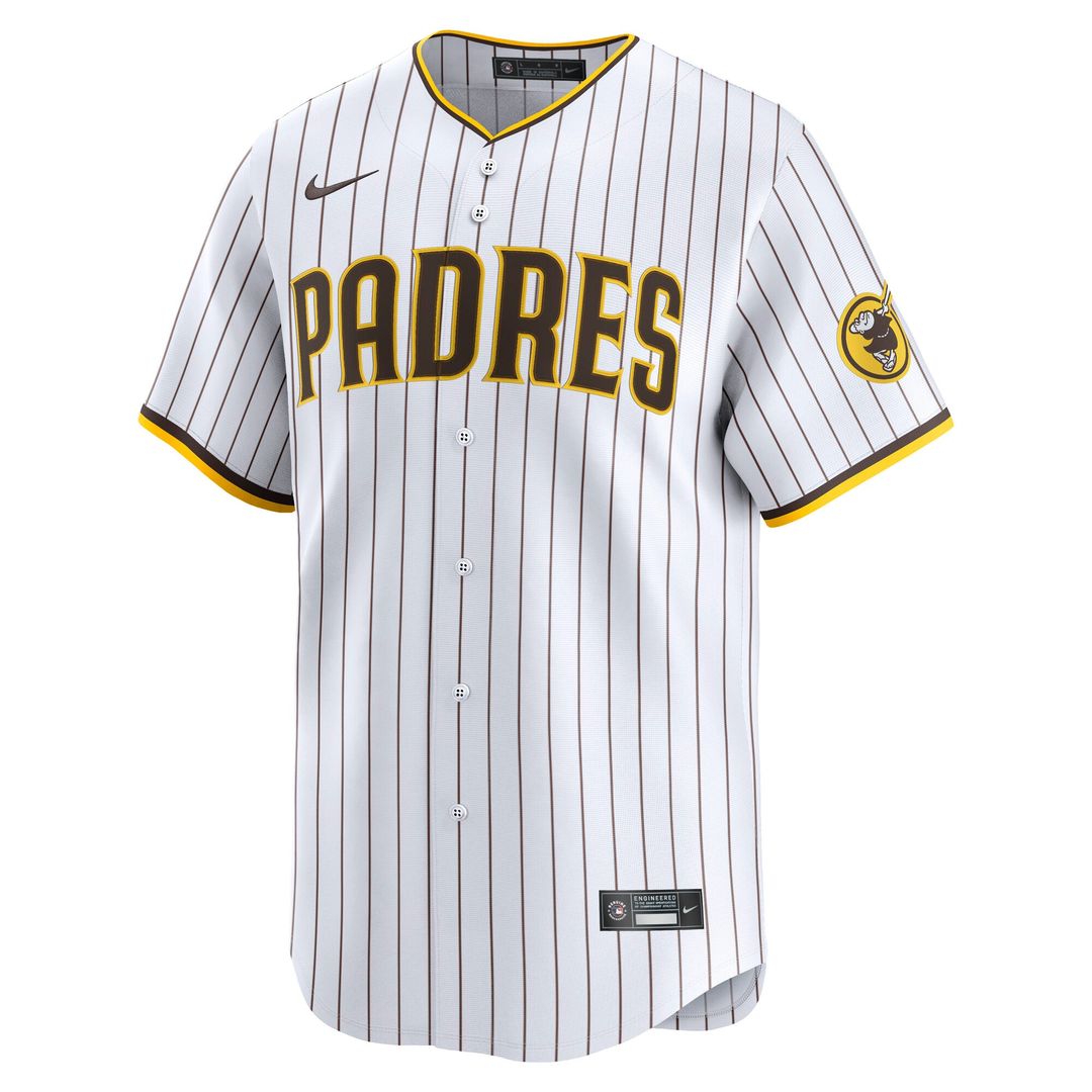 San Diego Padres Nike Home Limited Jersey - White MLB Team Jersey Baseball Fan Apparel