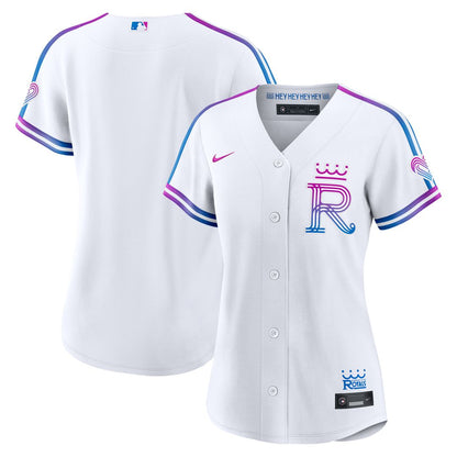 Kansas City Royals Nike Women's 2026 City Connect Stadium Jersey - White MLB Team Jersey Baseball Fan Apparel