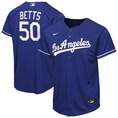 Los Angeles Dodgers Mookie Betts Nike Youth Alternate Replica Jersey - Royal MLB Team Jersey Baseball Fan Apparel