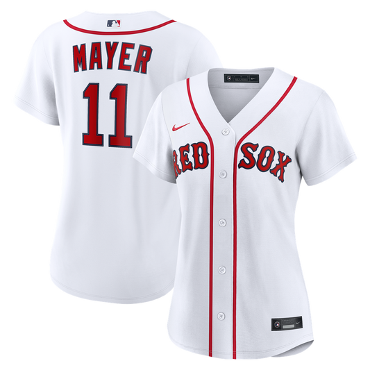 Boston Red Sox Marcelo Mayer Nike Women's Home Replica Jersey - White MLB Team Jersey Baseball Fan Apparel