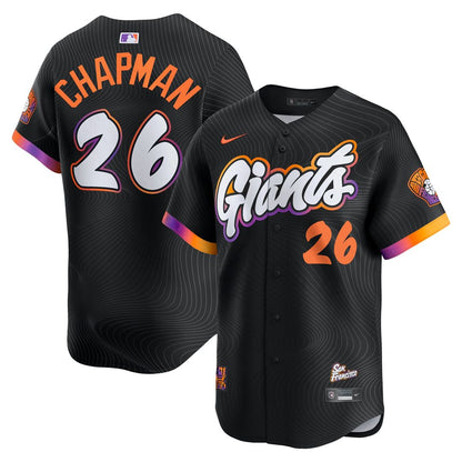 San Francisco Giants Matt Chapman Nike 2025 City Connect Limited Jersey - Anthracite MLB Team Jersey Baseball Fan Apparel