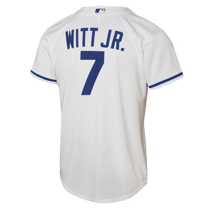 Kansas City Royals Bobby Witt Jr. Nike Youth Home Replica Player Jersey - White MLB Team Jersey Baseball Fan Apparel