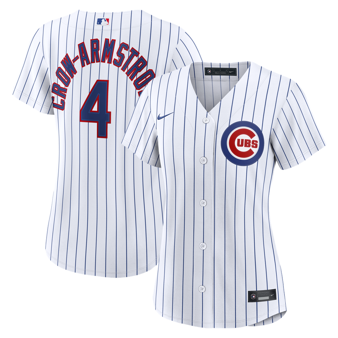 Chicago Cubs Pete Crow - Armstrong Nike Women's Home Replica Jersey - White MLB Team Jersey Baseball Fan Apparel