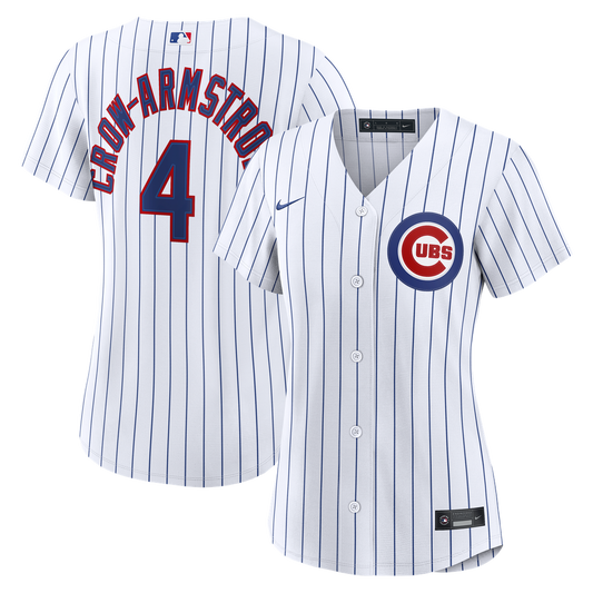 Chicago Cubs Pete Crow - Armstrong Nike Women's Home Replica Jersey - White MLB Team Jersey Baseball Fan Apparel