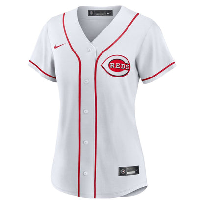 Cincinnati Reds Ke'Bryan Hayes Nike Women's Home Replica Jersey - White MLB Team Jersey Baseball Fan Apparel