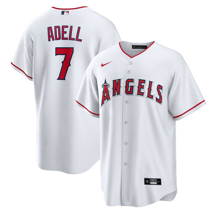 Los Angeles Angels Jo Adell Nike Home Replica Jersey - White MLB Team Jersey Baseball Fan Apparel