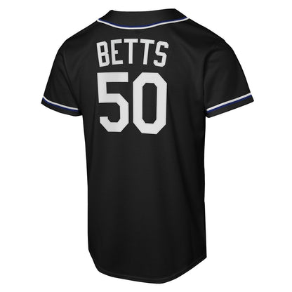 Los Angeles Dodgers Mookie Betts Nike Youth Fashion Replica Player Jersey - Black MLB Team Jersey Baseball Fan Apparel