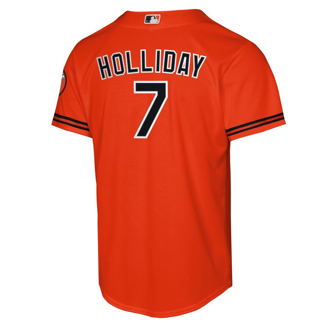 Baltimore Orioles Jackson Holliday Nike Youth Alternate 2 Stadium Player Jersey - Orange MLB Team Jersey Baseball Fan Apparel