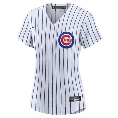 Chicago Cubs Nike Women's Home Replica Team Jersey - White MLB Team Jersey Baseball Fan Apparel