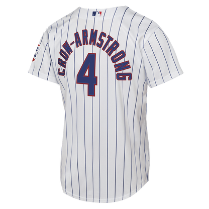 Chicago Cubs Pete Crow - Armstrong Nike Youth Home Stadium Jersey - White MLB Team Jersey Baseball Fan Apparel