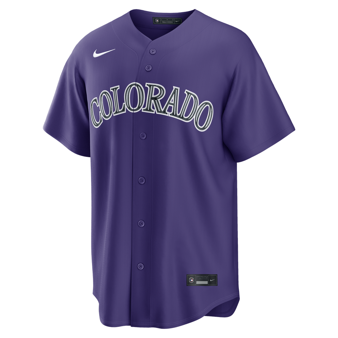 Colorado Rockies Nike Alternate Replica Jersey - Purple MLB Team Jersey Baseball Fan Apparel