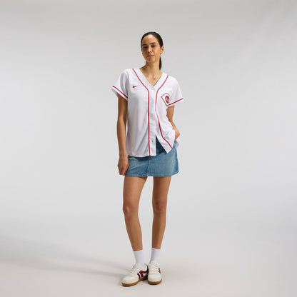 Cincinnati Reds Elly De La Cruz Nike Women's Home Replica Jersey - White MLB Team Jersey Baseball Fan Apparel