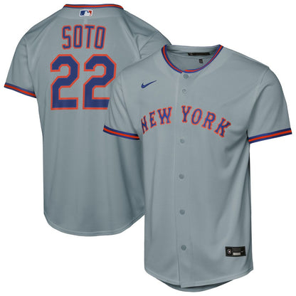 New York Mets Juan Soto Nike Youth Alternate Replica Jersey - Black MLB Team Jersey Baseball Fan Apparel