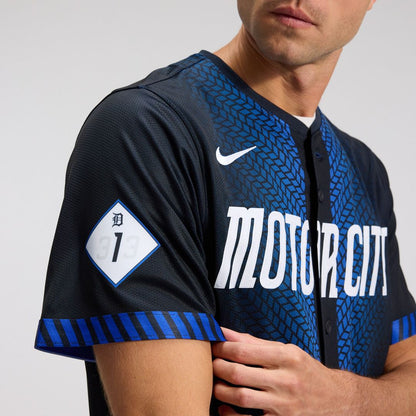 Detroit Tigers Nike City Connect Limited Jersey - Blue MLB Team Jersey Baseball Fan Apparel