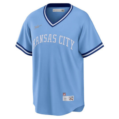 Kansas City Royals George Brett Nike Road Cooperstown Player Jersey - Light Blue MLB Team Jersey Baseball Fan Apparel