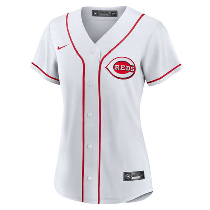 Cincinnati Reds Nike Women's Home Replica Team Jersey - White MLB Team Jersey Baseball Fan Apparel