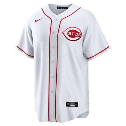 Cincinnati Reds Spencer Steer Nike Home Replica Jersey - White MLB Team Jersey Baseball Fan Apparel